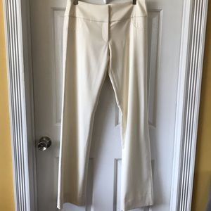 🏈Isabella Wren Ivory Straight Leg Career Pants